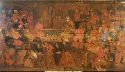 unknow artist Shah Tahmasp Entertains Abdul Muhammed Khan of the Uzbeks Spain oil painting artist